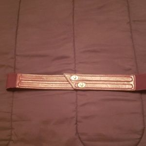 Burgundy belt